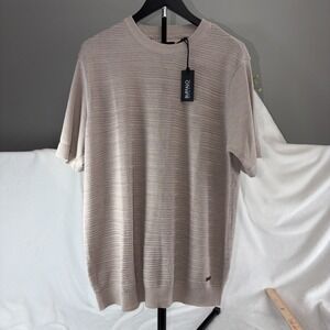 Buffalo David Bitton Wipson Textured Knit Shirt Large Quiet Luxury Old Money NWT